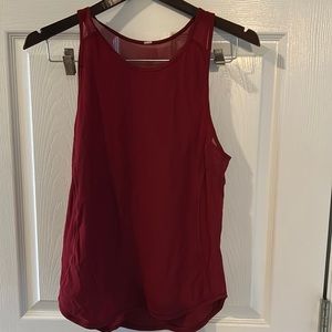 Lululemon sculpt tank cranberry red size 4